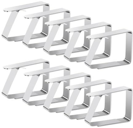 MVOSJFIE 10 Pack Tablecloth Clips for Folding Tables,Picnic Tablecloth Clips for Outdoor Tables,Table Skirt Clips for Camping