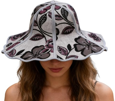 Liakyunf Chapeau d'été | Chapeau en Lin Chinois Pliable, Soleil d'été à Ventilateur Portable - pour Femmes, Filles, Plage, Extérieur, Vacances, Randonnée, Voyage, Pique-Nique, Camping