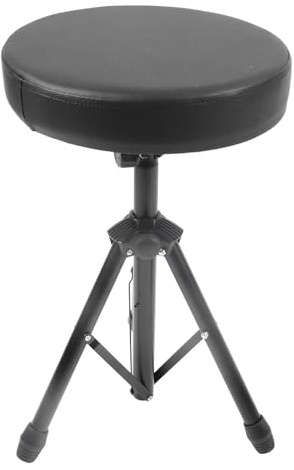 Omabeta Sgabello Imbottito Girevole per Batteria, Altezza Regolabile, per Musicisti, Performance in Studio, Metallo e Spugna, 1 unità