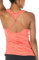 icyzone Damen Sport Yoga Tank Top - Fitness Gym Ärmelloses Shirt Trainings Top (L, Fusion Coral)