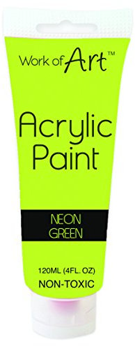 Work of Art Acrylic Paint - Neon Green