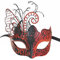 Maskerade-Maske für Frauen Venezianische Maske/Halloween/Party/Ball Prom/Karneval/Hochzeit/Wanddekoration (Rot/Schwarzer Schmetterling)
