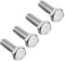 sourcing map 4Stk. 304 Edelstahl Sechskantschrauben Linksgewinde Schrauben M6 Gewinde 20mm DE de