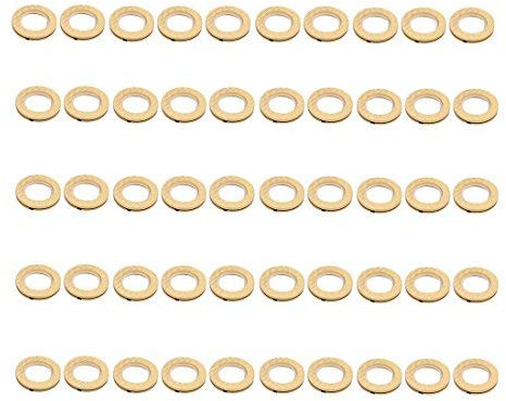 N/A - Asta Rotonda per Finestra con Occhielli, 50 Pezzi, Colore: Oro