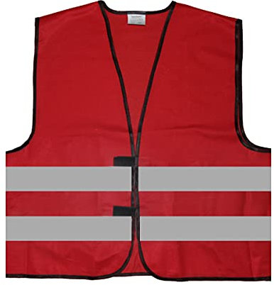 Warnweste - Signalweste - Größe L/XL, Rot