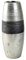 Lifestyle & More Moderne Dekovase Blumenvase Tischvase Vase aus Keramik Silber/anthrazit Höhe 30 cm