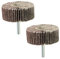 Utoolmart 60mm Flap Wheels Shank Mounted Sanding Disc Abrasive Wheel 80 Grits 5 Pcs