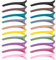 MELLIEX 20pcs Fermagli per Capelli, Clip per Capelli a Becco d'Anatra Pinze per Capelli Colorato Opaco Mollette per Capelli in Plastica Alligator per Donne Ragazze