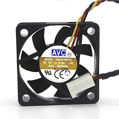 cooler Fan for AVC DS04010B12U 4010 dual ball-bearing 12V 0.14A 4cm 5,500RPM 28.18CFM CPU axial cooling fan