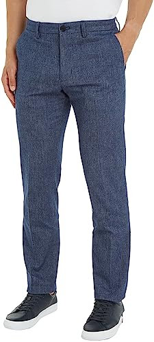 Tommy Hilfiger Herren Hose Chino, Blau (Faded Indigo), 30W / 30L