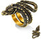 Bestyle Drachen Stil Ring Männer Frauen Unisex Öffnungsringe Vintage Dragons Fingerring aus 316L Edelstahl Gold Schmuck 57.17(18.2)