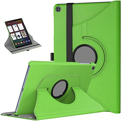 360 Rotate Case for Samsung Galaxy Tab A7 10.4 (2020) T500 T505 Leather Stand Cover (Green)