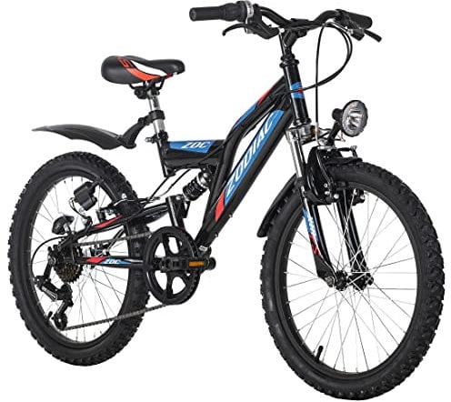 KS Cycling Mountainbike Fully ATB 20 Zodiac schwarz-rot RH 31 cm
