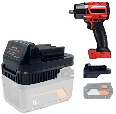 Battery Adaptar for Ridgid 18V Battery Convert to for Milwaukee M18 Batteries,Adaptor Work for Milwaukee Power Cordless Tools(Converter Only)