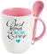 Mother's Day Gift, Super Shining Day, Birthday Best Bonus Mom Ever, Gift for Mum, Mummy, Mom Coffee, Tea Mug Unique Spoon Ceramic Mug. (Pink)