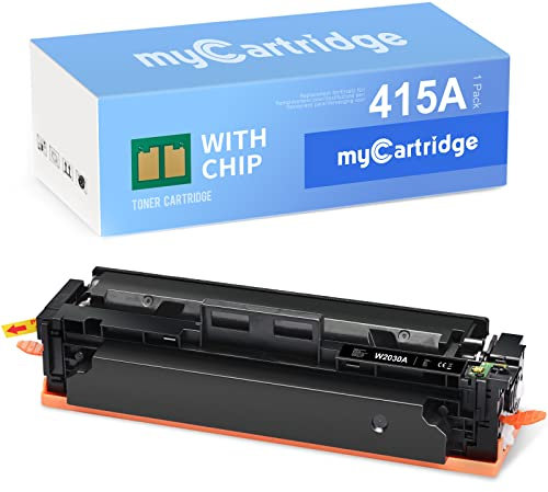 MYCARTRIDGE 415 415A Toner Ersatz für Color Laserjet MFP M479dw M479fdn M479fdw M454dw für Toner 415A schwarz W2030A (mit Chip, 1 schwarz)