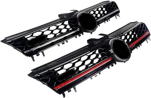 Griglie anteriori dell'auto,Compatibile con VW Golf 7 GTI/GTD 2014-2017,sostituzione paraurti modificato,styling radiatore,accessori carrozzeria,Silver