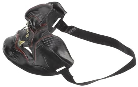 ABOOFAN 2st Prajna Halbmaske Samurai-oni-halbgesichtsschutzmasken Cosplay Helm Halloween Maske Requisiten Jin Sakai Halbgesichtsmaske Partymaske Hälfte Plastik Vampir Einzigartig Fräulein