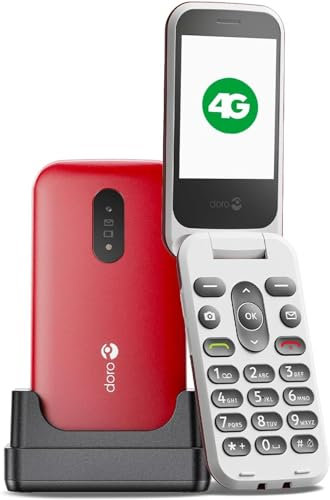 Doro Leva L10 Telefono Cellulare Sbloccato Seniors – Grande Schermo Paesaggio – Suono Potente – Fotocamera – Tasto Assistenza con Localizzazione GPS – Telefono Basic senza Internet (Grafite)