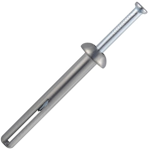 Wensilon 1/4x2 Hammer Drive Nail in Anchor (100pcs per Box) Cement hammering Anchors