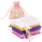 G2PLUS Multicolor Organzasäckchen, 7x9cm Kleine Geschenk Organzabeutel, 50 Stück Organza-Beutelchen mit Kordelzug Sie als Hochzeit Bonbonsbeutel, Schmuckbeutel, Geschenkbeutel