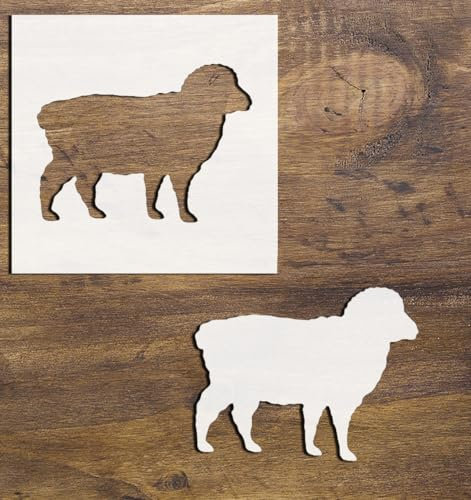 Wiederverwendbare Mylar-Schablone für Wand, Holz und mehr, 10,2 cm, kreatives Basteln, DIY, Kunst, Handwerk, Wandschablonen, dekorative Vorlagen, wiederverwendbare Schablonen für Handwerk, Kunst,