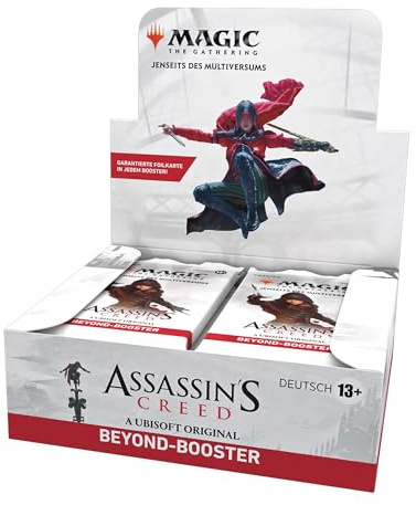 Magic: The Gathering – Assassin’s Creed Beyond-Booster-Display, 24 Beyond-Booster (7 Karten in jedem Booster), Sammelkartenspiel ab 13 (deutsche Version)