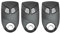 INTRATONE - Lot de 3 télécommandes 2 canaux HF 09-0101 – HTEL300 - Fréquence 868 MHz - IP54 - Idéal pour Syndics & Installateurs + 1 Porte-clés DOMOBIP