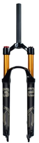 Fourche Vtt Fourche pneumatique de vélo, fourche vtt, Absorption des chocs, magnésium, 26 27.5 29 pouces, mat, débattement de 120mm, droite, conique Fourches Pour VéLo ( Color : 27.5 Straight HL-B )