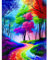 Giahism Malen Nach Zahlen Erwachsene Baum-Malen Nach Zahlen für Erwachsene Landschaft,Bäume Malen Nach Zahlen Erwachsene Ölgemälde für Home Wand Dekor 30x40cm