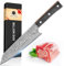 BILLION DUO Damast Kiritsuke Messer, 67 Schicht VG10 Damaszener Stahl Küchenmesser, Profi Kochmesser, Damastmesser mit Harzgriff - D08 Serie