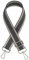 Whakano Verstellbarer Taschengurt,3.8cm Breiter Schultergurt Schulterriemen,Handtaschen Riemen Damen und Herrenm für DIY Zubehör Schultertaschen Umhängegurt Gurt,Dunkelgrau,Silver buckle