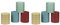 Herlitz 10733368 Lot de 5 x 1000 étiquettes de prix colorées 1 euro (Import Allemagne) couleur aleatoire & 10733350 Lot de 5 rouleaux de 1000 tickets-valeur 0,5 (Différents coloris) (Import Allemagne)