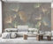 MIWEI Wallpaper Papier Peint Panoramique Ginkgo Biloba Ligne Vintage Papier Peint Nature Intissé Murale Chambre Salon -MIWEI Wallpaper-001-400cmX280cm