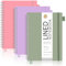 AUTEMPO A5 Notebook Lined, 3 Pack Notepad Wirebound Spiral Notebooks 80sheets/160 Pages for Writing, 100gsm Thick Paper, PVC Hardcover, for Women Men Work Office School, 14.5 x 21cm,Green,Pink,Purple