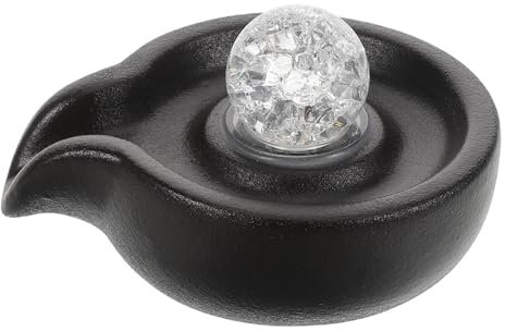 Warmhm Eleganter Brunnen Im Chinesischen Stil, Keramikbrunnen Für Den Innen- Und Außenbereich, Tischbrunnen, Für Den Innenhof, Balkon, Wasserfallbrunnen