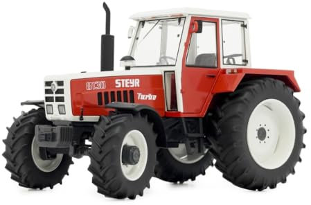 MarGe Models Steyr 8130 SK1 - Traktor-Modell, Maßstab 1:32, Metall, Hoch detailliert und realistisch, geeignet ab 14 Jahren, für Erwachsene und Modellbau-Enthusiasten, unisex