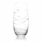Brilant Serpent Glasvase - Elegante Blumenvase, Deko Glas mit Eingraviertem Wirbel-Design und Premium-Kristallakzenten, Geschenke für Frauen, Handgefertigt in der EU - 1 Stück, 25cm
