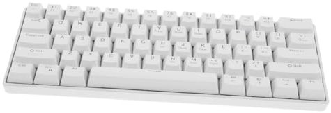 Uonlytech Clavier De Jeu Rétroéclairé Rvb Blanc Touches Mécaniques pour Ordinateur Portable Pc Clavier Compact