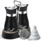 Puniama Salt and Pepper Shakers Set with Holder, Cruet Sets Stainless Steel and Glass Bottom, Spice Dispenser, Refillable Salt Shaker Kitchen Gadgets, Kitchen Accessories for Home, Restaurant