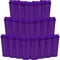 20 Pcs Reusable Coffee Cups with Lids 470 ml Plastic Tumblers Iced Coffee Cup Travel Mug for Adults and Women Kid Hot and Cold Drinks, Microwaveable (Purple)