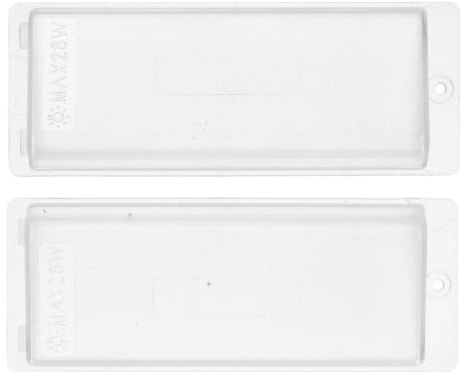 easyPART passend für Bauknecht C00919622 Lampenabdeckung Set für | Dunstabzugshaube 2Stk, Lampenglas, Beleuchtung, Abdeckglas, Leuchtenabdeckung, Dunstabzug Zubehörteil, Küchenhaube