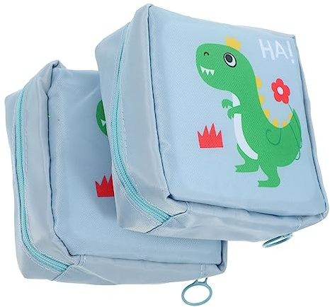 OUNONA Kompakte Aufbewahrungstasche 2 Stück-Pack für Damenbinden und Tampons Tragbare Periodenbeutel aus Leichtem Nylon für Reisen und Shopping