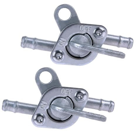 Huybaa 2 pièces Robinet Essence, Carburant Robinet Interrupteu, Robinets de Carburant Universels, Commutateur d'Essence Moto