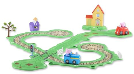 Peppa Pig Whizz Around Peppa’s Runabout Town Set, Motorised Vehicles, Track Toys, Pre-school Toys