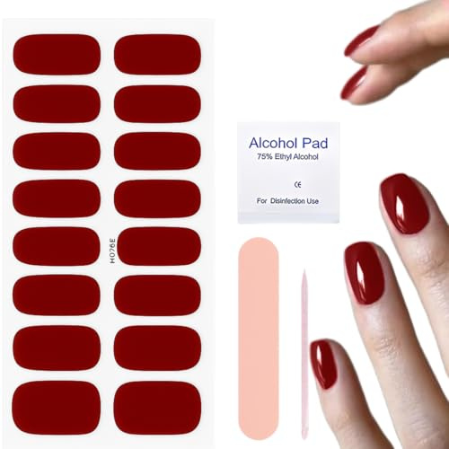 OIXEYA Unghie Gel Adesive UV, Nail Stickers, Adesivi per Unghie Semi-polimerizzabili UV, Decorazioni Unghie, Nail Art Disegnim, Chiaretto
