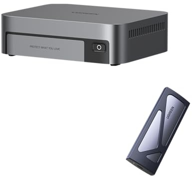 UGREEN NASync DXP480T Plus NAS Flash SSD 4 Baies + Boîtier M.2 NVMe USB 3.2 Gen 2, Processeur Intel i5 1235u, 8Go DDR5, Port 10GbE, Wi-Fi 6, 4 Emplacements M.2 NVMe, HDMI 8K, 2 Ports TBT4 (Sans Disque