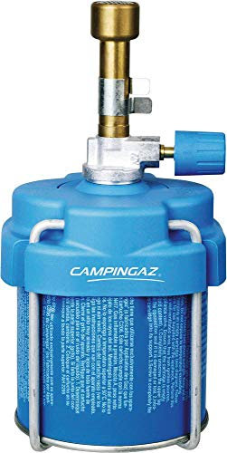 Campingaz Bunsenbrenner Labogaz 206 mit Clip & Go Montagesystem zum einfachen Kartuschenwechsel (C206GLS), Leistung 760W bei 55g/h, Blau