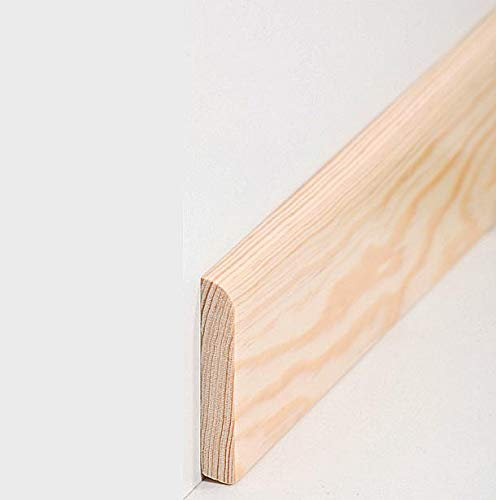 Fuß- u. SockelleistenOsnabrück 58 x 10 mm Massivholz - 320.1060.1 | Fußleiste | Bodenleiste | Profisockelleisten |- Kiefer lackiert