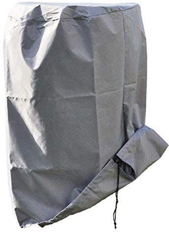 Bambelaa! Grillabdeckung Gasgrill wasserdicht wetterfest Abdeckhaube Abdeckplane Grill Abdeckung Schutzhülle schwer (Polyester 420D, ca. 50 x 80 cm (Rund))